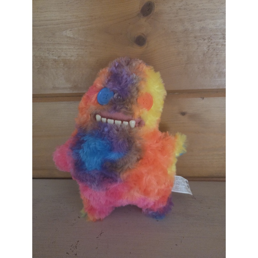 Fuggler Oogah Boogah Rainbow Tie-Dye Funny Ugly Monster Plush Stuffed Animal F41